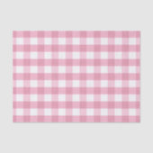 Papier Mousseline Pink & White Classic Gingham Pattern (Recto)