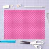 PAPIER MOUSSELINE PINK & WHITE EASTER POLKA DOTS (Artisanat)