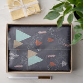 Papier Mousseline Pins À feuillage persistant dessinés à la main dan (Cadeau)