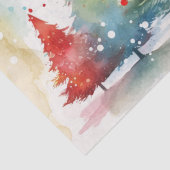 Papier Mousseline Pins colorés Noël (Détail)