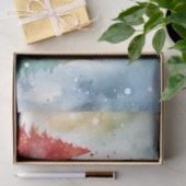 Papier Mousseline Pins colorés Noël (Cadeau)