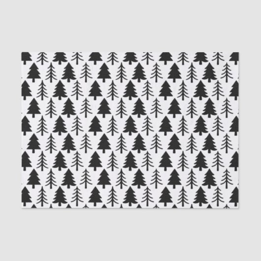 Papier Mousseline Pins de Noël (Recto)
