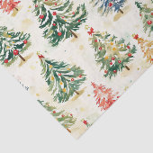 Papier Mousseline Pins de Noël Motif coloré (Détail)