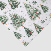 Papier Mousseline Pins de Noël Motif lunaire (Détail)