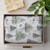 Papier Mousseline Pins de Noël Motif lunaire (Cadeau)