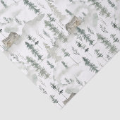 Papier Mousseline Pins d'hiver de couleur aquarelle (Détail)