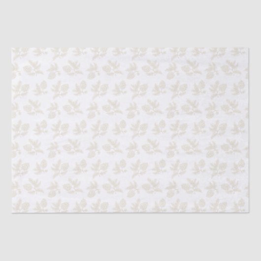 Papier Mousseline Pins d'ivoire poussettes avec vacances pinecones (Recto)