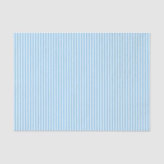 Papier Mousseline Pinstripes Bleu Pastel (Recto)