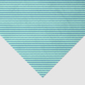 Papier Mousseline Pinstripes diagonales - aqua et marine (Détail)