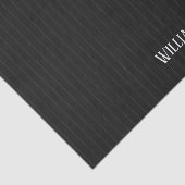 Papier Mousseline Pinstripes noires (Détail)