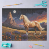 Papier Mousseline Pinto de moutarde sauvage Palomino Ciel nocturne c (Artisanat)