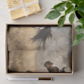 Papier Mousseline Pinto Horse Running Peinture à l'huile Découpage (Cadeau)