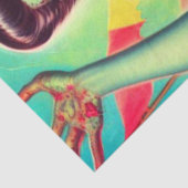 Papier Mousseline Pinup d'horreur Zombie (Détail)