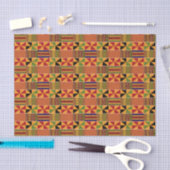 Papier Mousseline Pinwheel traditionnelle africaine Kente K70  (Artisanat)