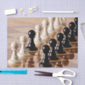 Papier Mousseline Pions sur le tableau d'échecs (Artisanat)