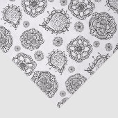 Papier Mousseline Pip's Original Paisley Black & White Gift (Détail)