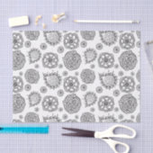 Papier Mousseline Pip's Original Paisley Black & White Gift (Artisanat)