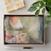 Papier Mousseline Pique-nique d'aquarelle avec le découpage Woodland (Cadeau)