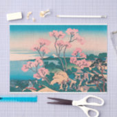 Papier Mousseline Pique-nique de printemps sous les fleurs des ceris (Artisanat)