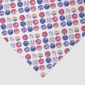 Papier Mousseline Pique-nique du 4 juillet ! (Détail)