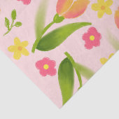 Papier Mousseline Piquer les tulipes (Détail)