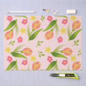 Papier Mousseline Piquer les tulipes (Artisanat)