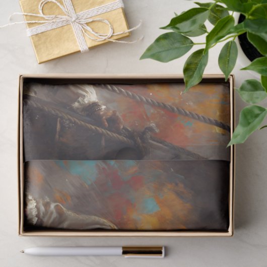 Papier Mousseline Pirate Capitaine Decoupage (Cadeau)