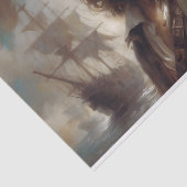 Papier Mousseline Pirate capitaine Raven Découpage (Détail)