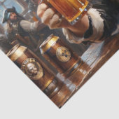 Papier Mousseline Pirate Dog Tavern Decoupage (Détail)