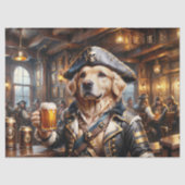Papier Mousseline Pirate Dog Tavern Decoupage (Recto)