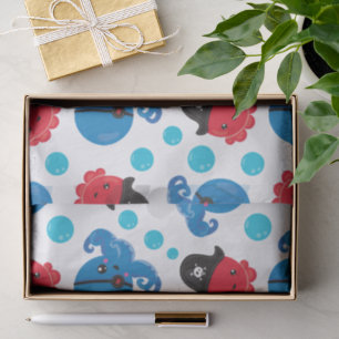 Papier Mousseline Pirate Octopus, Motif de pieuvre, Animaux de mer