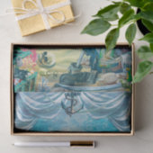 Papier Mousseline Pirate Skeleton Treasure Under the Sea Party (Cadeau)