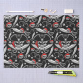 Papier Mousseline Pirate Skull avec Sabres croisés (Artisanat)