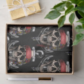 Papier Mousseline Pirate Skuls Nautiques (Cadeau)