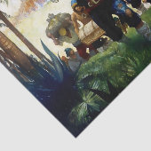 Papier Mousseline "Pirates et pillage" par NC Wyeth (Détail)
