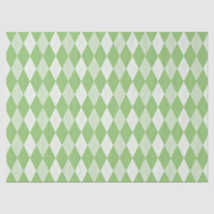 Papier Mousseline Pistachio Jacquard vert Pale Vert Petit Diamant