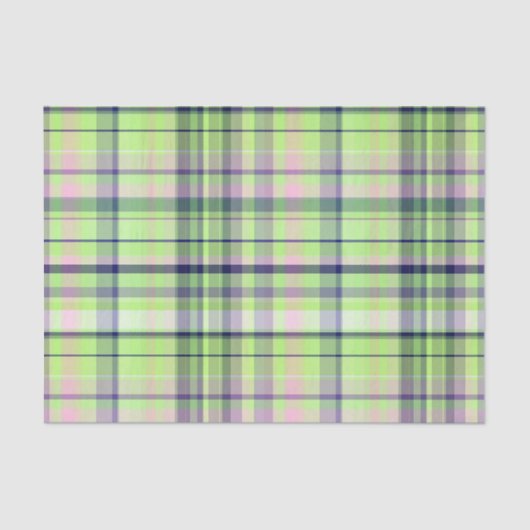 Papier Mousseline Pistachio Pink Navy Wht Preppy (Recto)