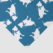 Papier Mousseline Pit Bull Chien Baby shower Blue Boy Pitbull (Détail)