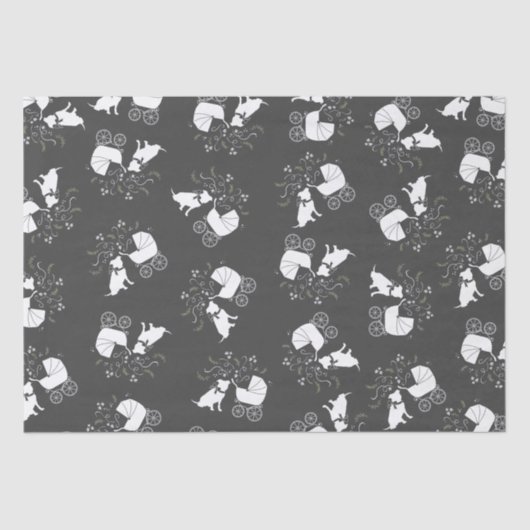 Papier Mousseline Pit Bull Chien Baby shower Genre Neutre Pitbull (Recto)