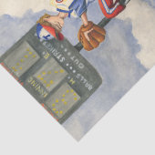 Papier Mousseline Pitcher de baseball sur Mound par Jay Throckmorton (Détail)