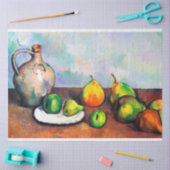 Papier Mousseline Pitcher et Fruit, Paul Cezanne (Artisanat)