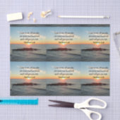 PAPIER MOUSSELINE PITTORESQUE MATTHEW 11"28 SCRIPTURE VERSE (Artisanat)