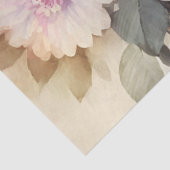 Papier Mousseline Pivoines roses blanches et violettes Mariage Showe (Détail)