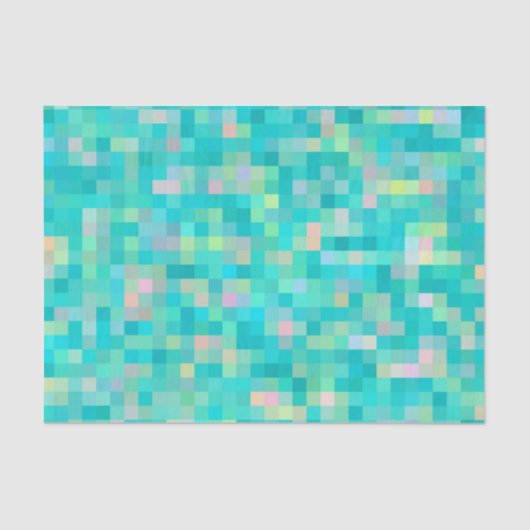 Papier Mousseline Pixel Art Multicolor Motif (Recto)