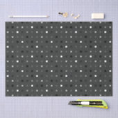 Papier Mousseline Pixel en gris noir Motif sans couture (Artisanat)