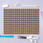 Papier Mousseline Pixel six Jack o'Lantern Citrouille Motif (Artisanat)