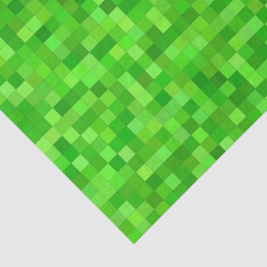 Papier Mousseline Pixels de jeu vert | Anniversaire (Détail)