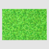 Papier Mousseline Pixels de jeu vert | Anniversaire (Recto)