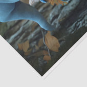 Papier Mousseline Pixie Blue Casquette Pastels papier de tissus (Détail)