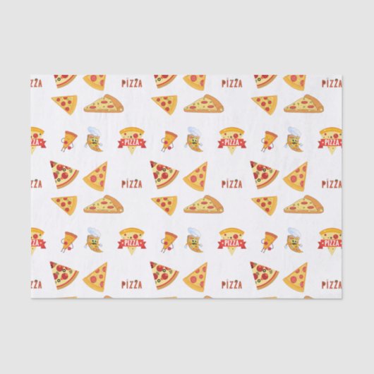 Papier Mousseline Pizza cool Slices Pizza Amateurs de Pizza (Recto)